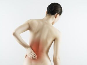 irora ẹhin isalẹ nitori osteochondrosis