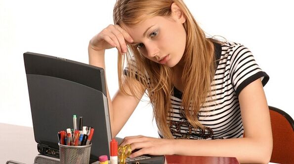 iṣẹ sedentary bi idi kan ti ọpa ẹhin osteochondrosis